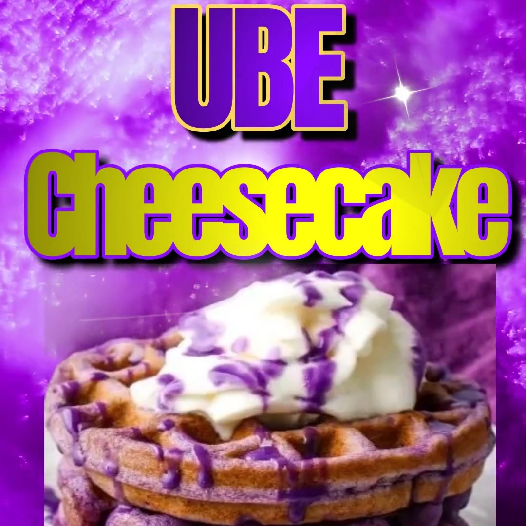 UBE Cheesecake Waffle